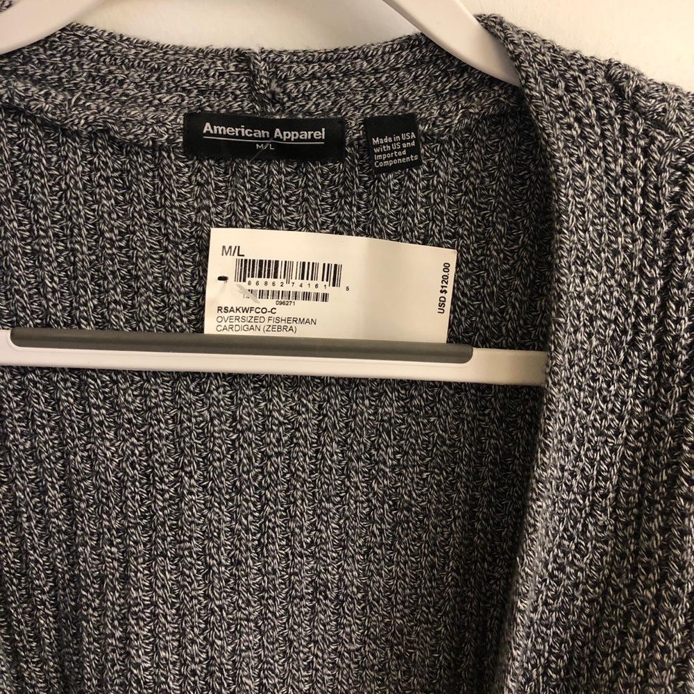 Oversized AA cardigan. M/L